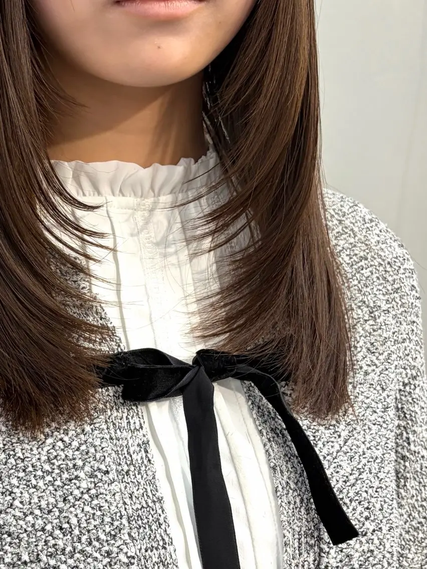 ロング レイヤーカット カット ヘアカラー トリートメント S. Hitomiのヘアスタイル