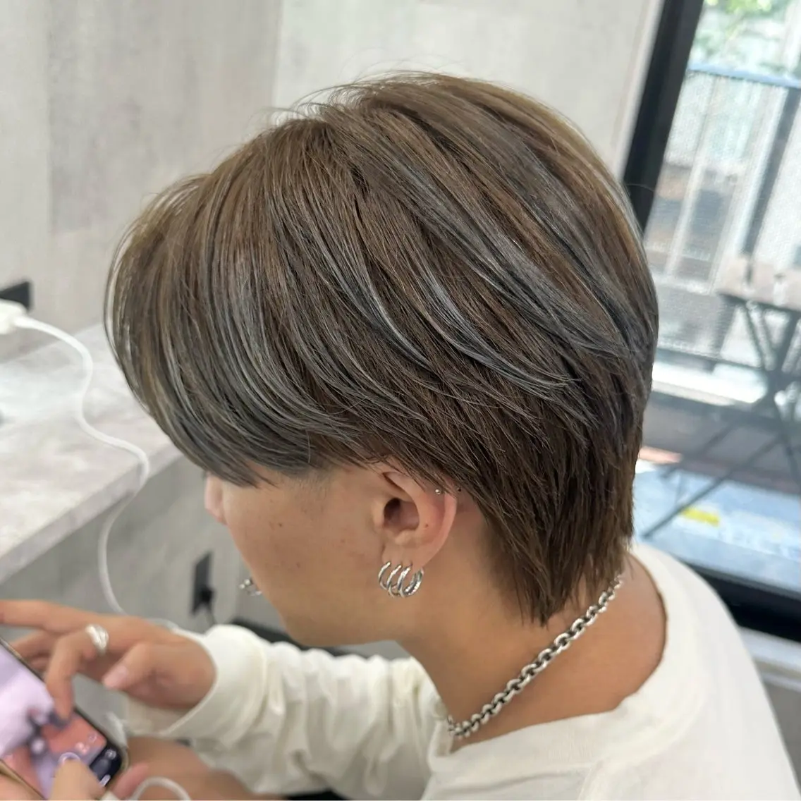 メンズ カット トリートメント ヘアセット 曲がる縮毛矯正/メン ズカット髪質改善のヘアスタイル