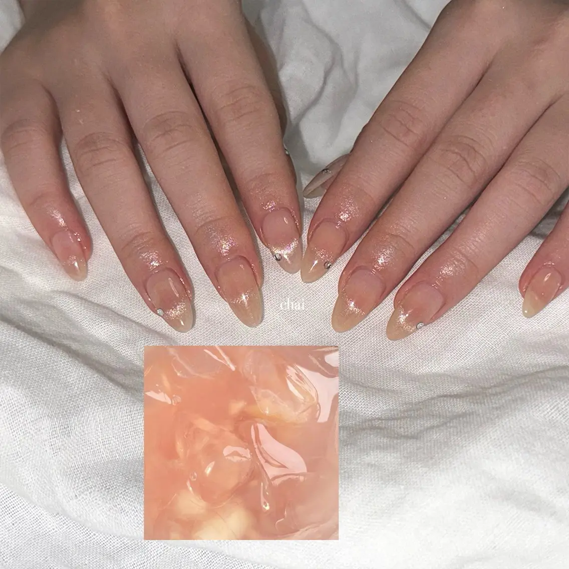 ネイル チークネイル マグネットネイル ハンドネイル chai nail + eye📍鶴橋のネイルデザイン