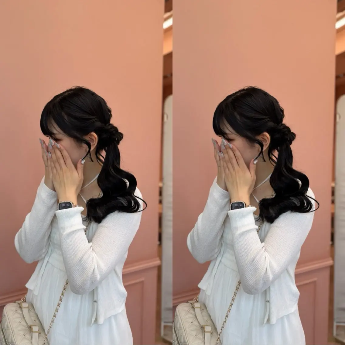 セミロング ヘアアレンジ ヘアセット 梅田茶屋町ヘアセット 🎀RIONA🎀のヘアスタイル