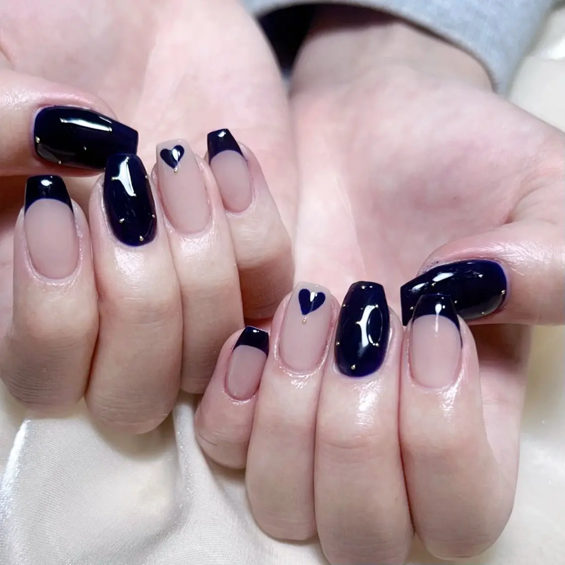 メンズ ネイル メンズ韓国風 アートネイル オーロラネイル ガーリー キラキラネイル ハンドネイル Nail salon 木にいるのネイルデザイン