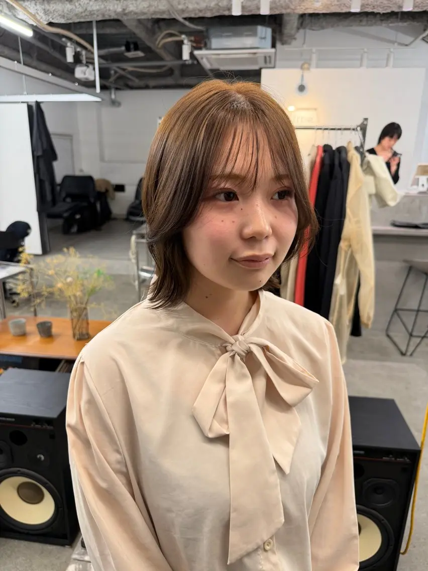 ショート カラー ベージュカラー ブリーチ 透明感カラー ダブルカラー ブリーチなしカラー ヘアカラー ダブルカラー 大募集中❣️ あいりのヘアスタイル