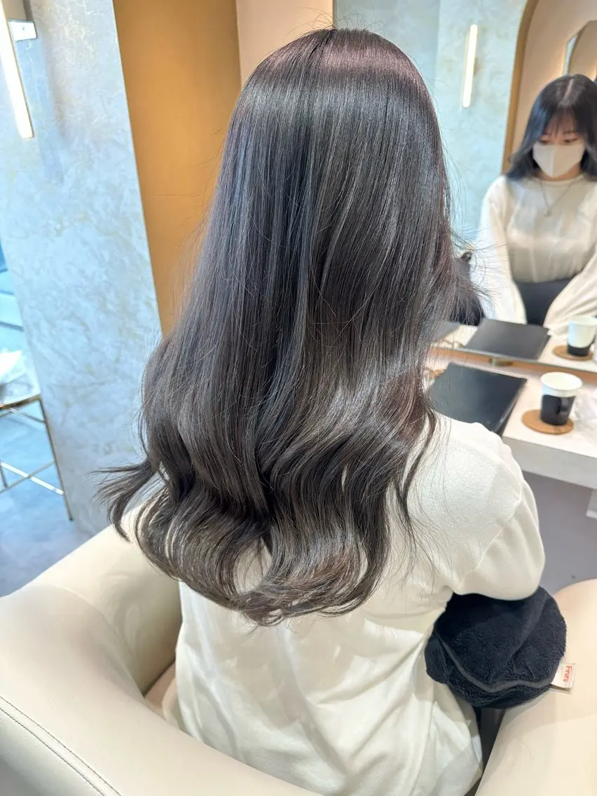ロング カラー 店長/mao/ 前髪/顔周りカットのヘアスタイル