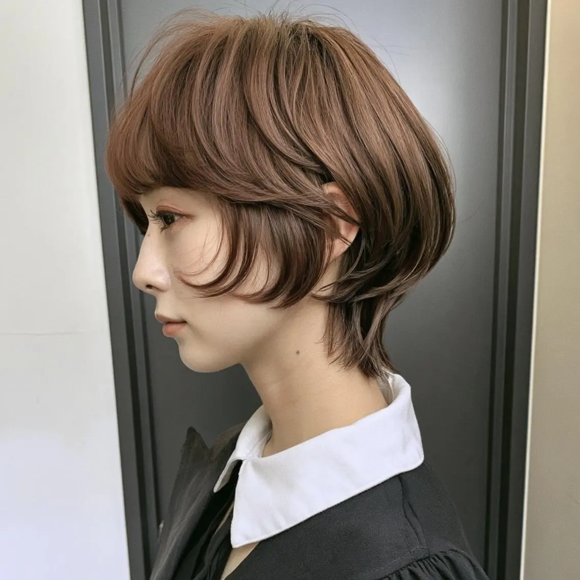 ショート カラー ヘアカラー ハイトーン/表参道 ミウのヘアスタイル