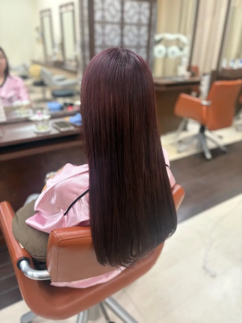 ロング カラー ブリーチ ラベンダーカラー ピンクカラー ピンクラベンダー レイヤー×垢抜け/ ハイトーン/朝倉友香のヘアスタイル