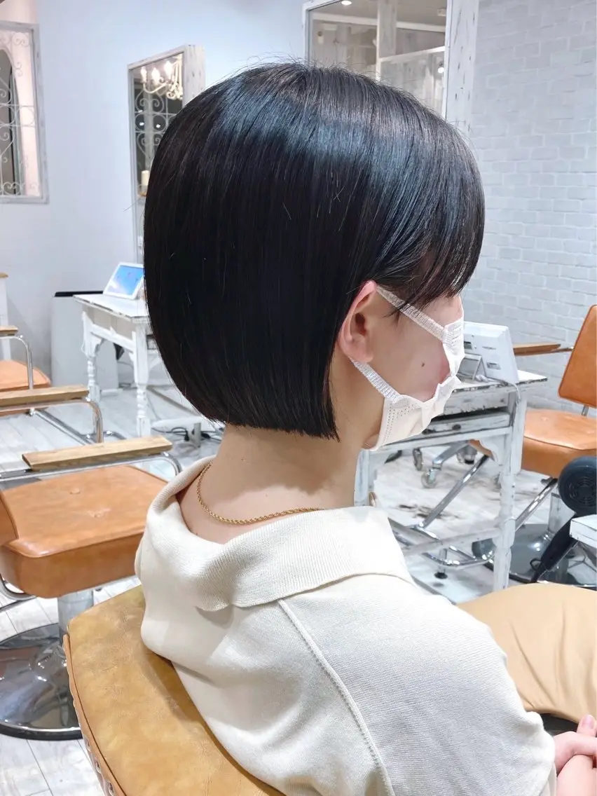ショート ボブ カット トリートメント レイヤー/メンズ 竹田凪儀のヘアスタイル