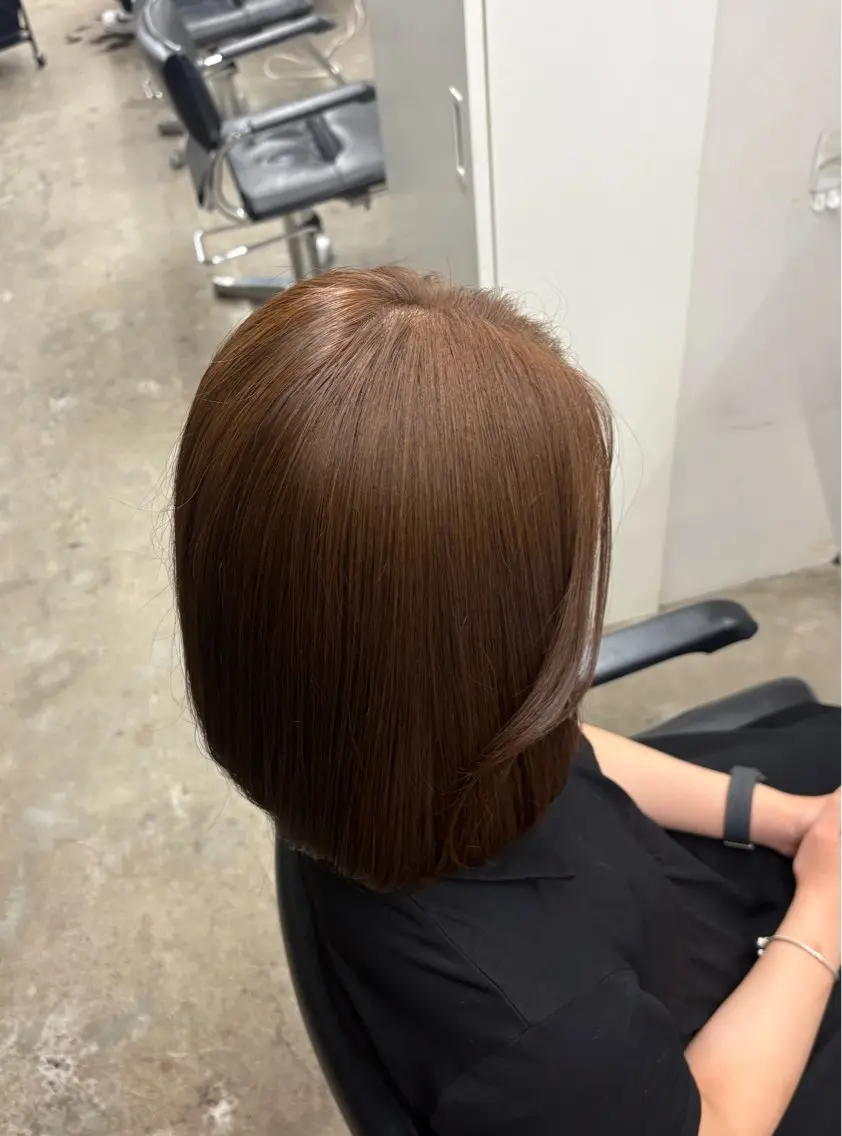 ミディアム ヘアカラー トリートメント OMURA MINORIのヘアスタイル