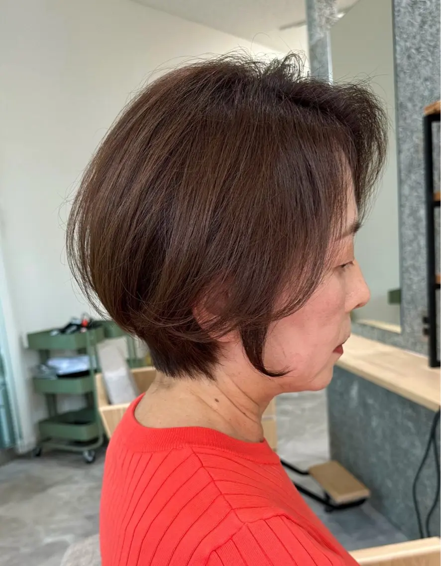 ショート カラー ショートボブ ブリーチ デザインカラー ハイライトカラー ハイトーンカラー カット ヘアカラー トリートメント 近鉄奈良ショートヘア 清水力也のヘアスタイル