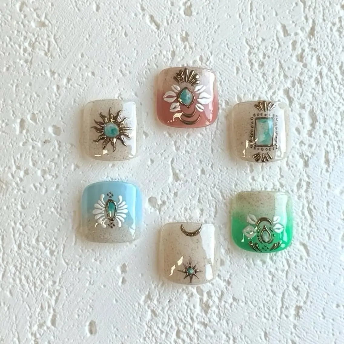 ネイル フットネイル 春ネイル Nail salon Le'aのネイルデザイン