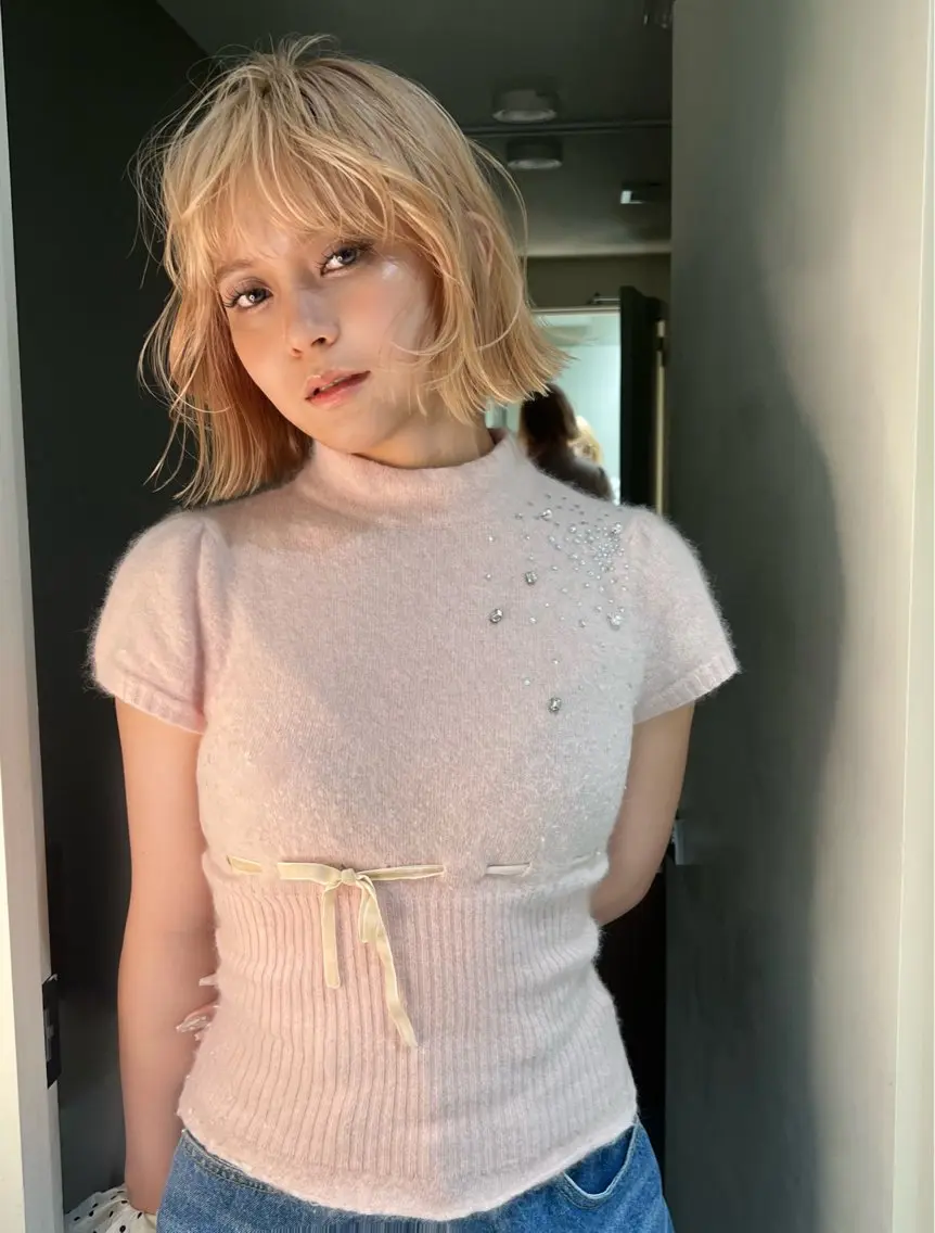 ショート ボブ 小顔カット カット 小顔ボブ jilblanカホのヘアスタイル