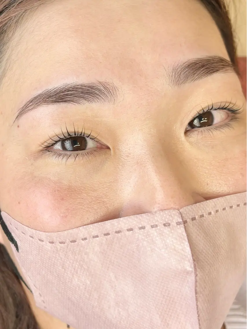 まつげパーマ×眉毛スタイリングの写真