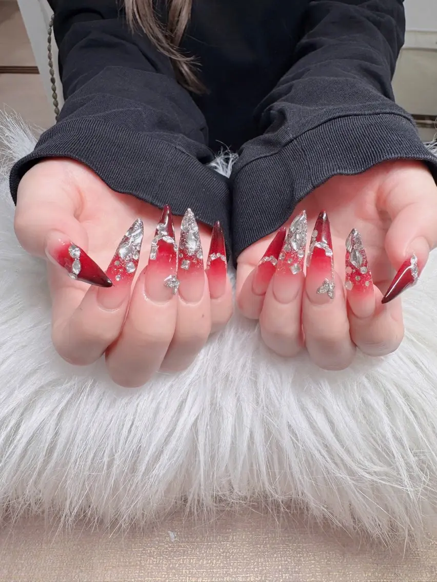 ネイル フレンチネイル ジェルネイル ハロウィン キラキラネイル 韓国ネイル ハンドネイル H.baby Nail Salonのネイルデザイン