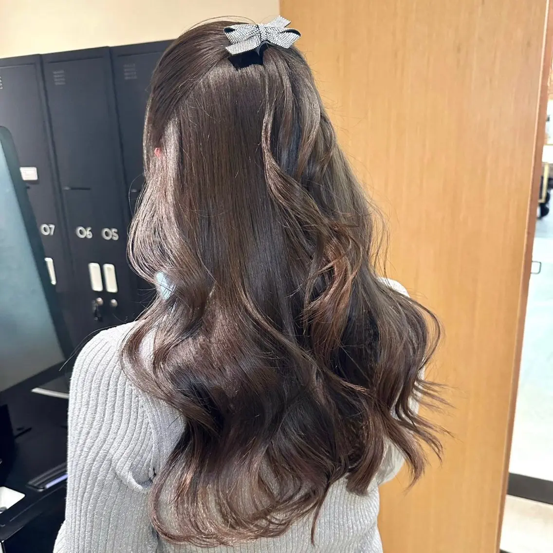 セミロング 結べるレイヤーカット /カラー/あさかのヘアスタイル