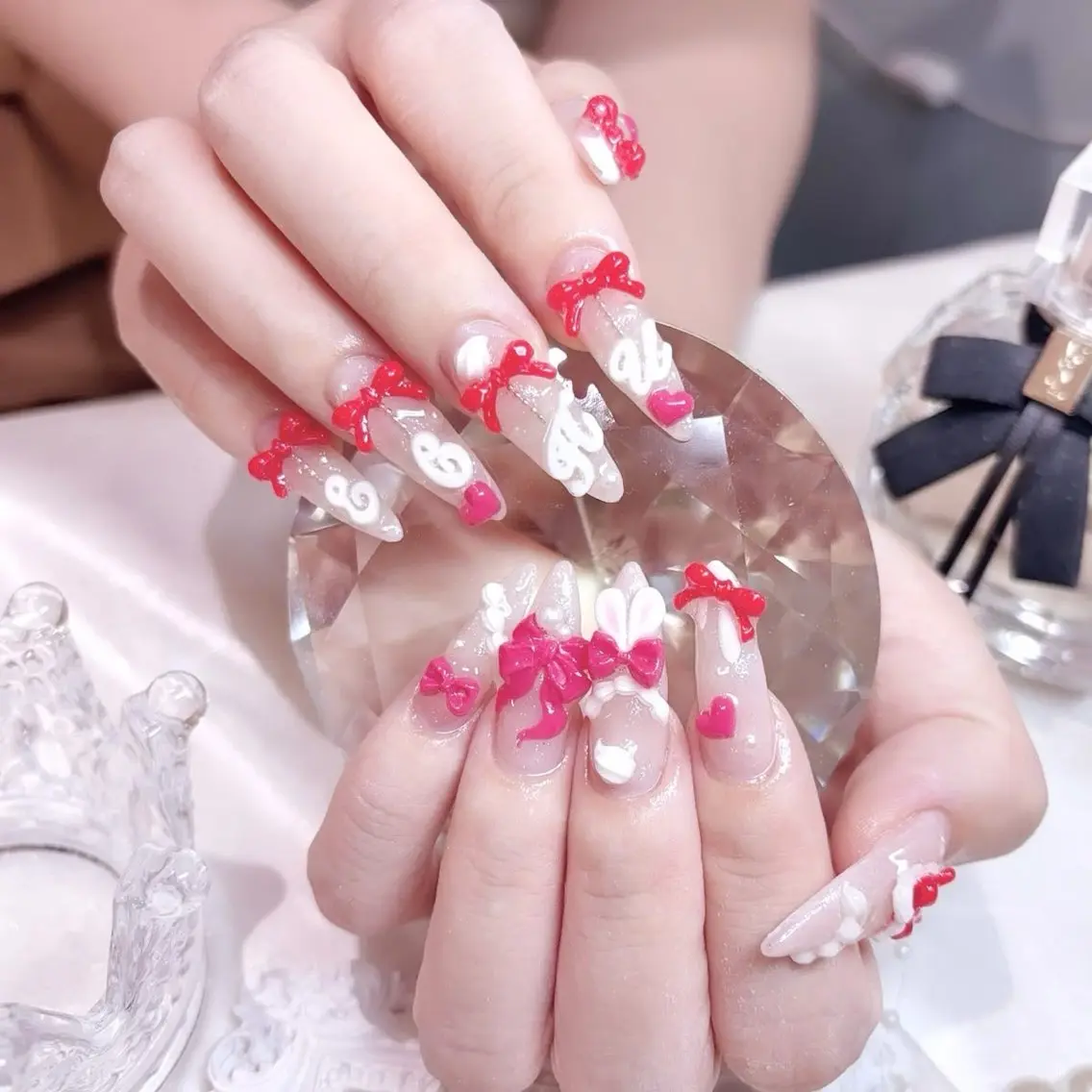 ネイル アートネイル 長さ出し フラッシュネイル フレンチネイル ジェルネイル ハンドネイル kana nailのネイルデザイン