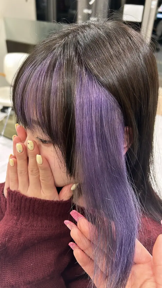 ミディアム カラー 🫧💞ハイトーン 瀧田 菜々花🦄🫧のヘアスタイル