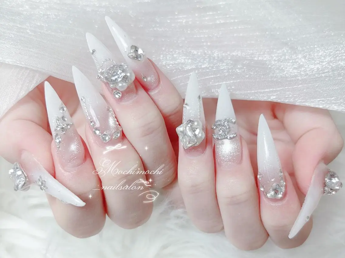 ネイル 成人式 フットネイル ジェルネイル マグネットネイル 大理石ネイル(マーブル) ハンドネイル K.bi_nail ネイル長さ出し専門店のネイルデザイン