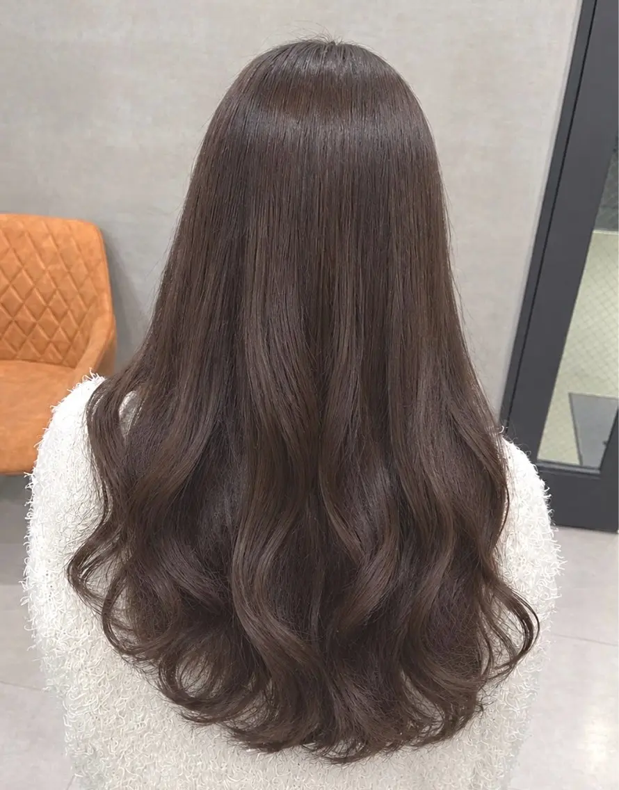 ロング カラー 透明感カラー ヘアカラー トリートメント 上品♡ブラウン💎 アレンジ🩰Rimiのヘアスタイル