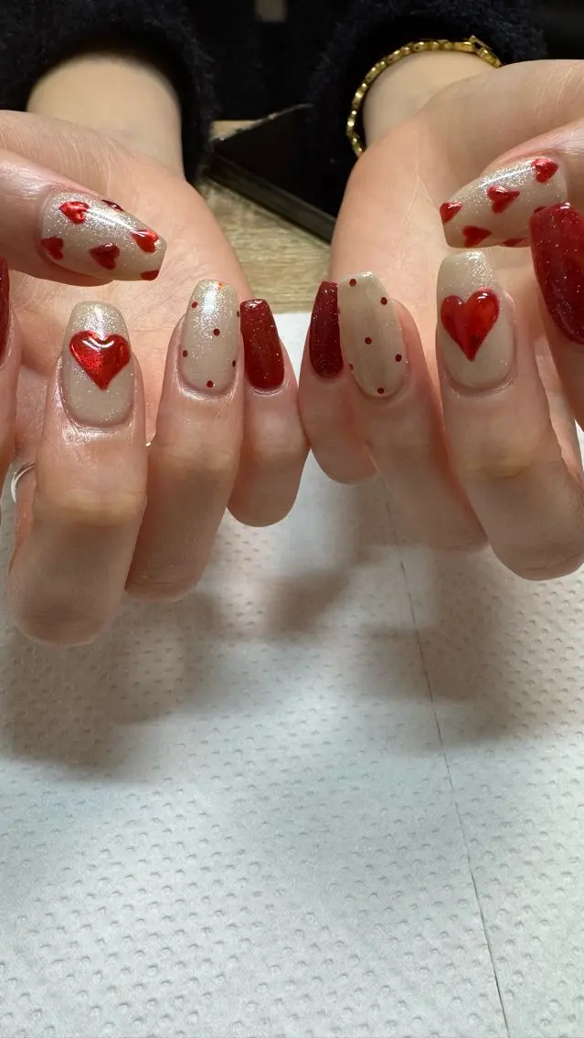 ネイル バレンタイン ハンドネイル MH_ Nailのネイルデザイン