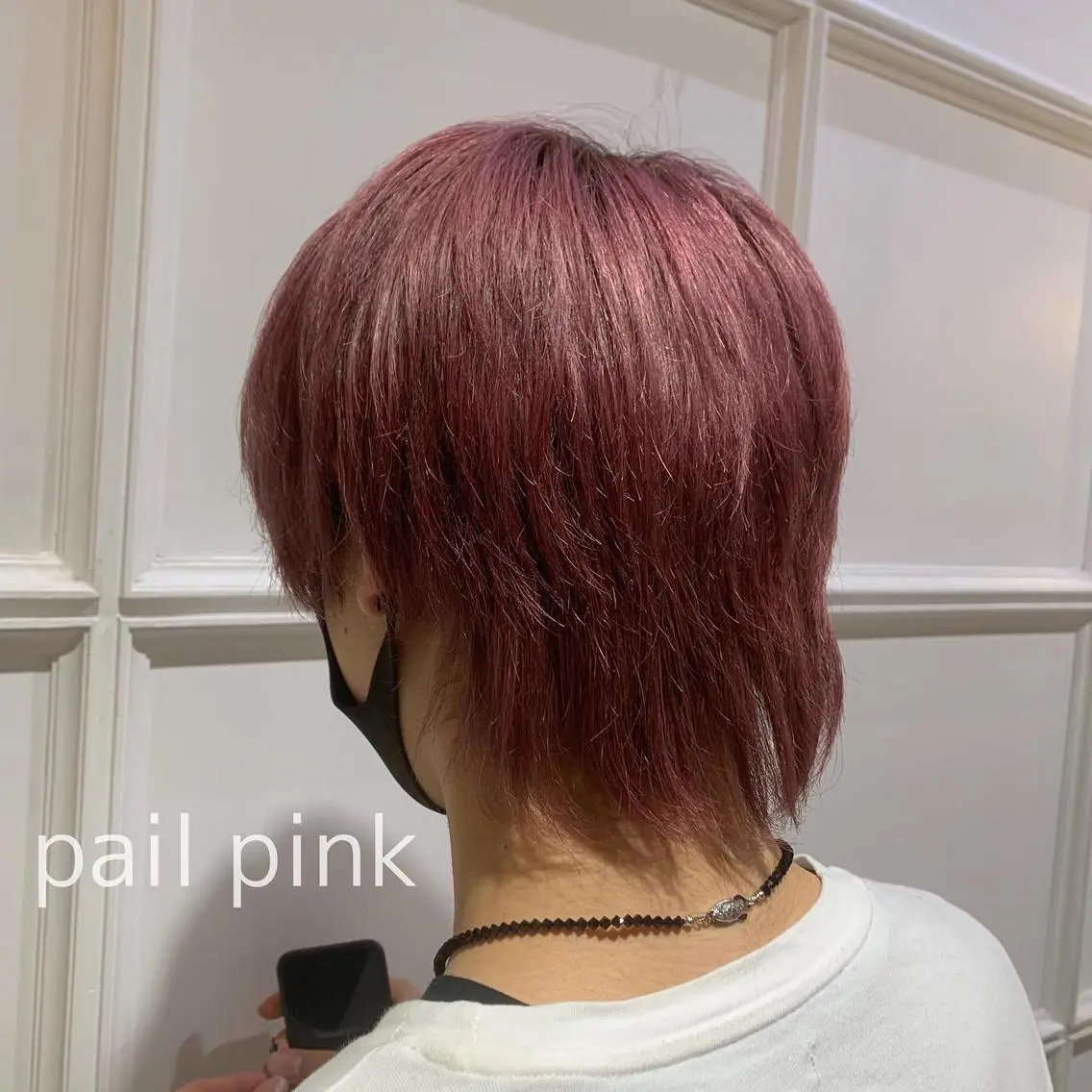 カラー メンズ ピンクカラー 髪質改善カラー&TR 縮毛矯正/弱酸性矯正のヘアスタイル