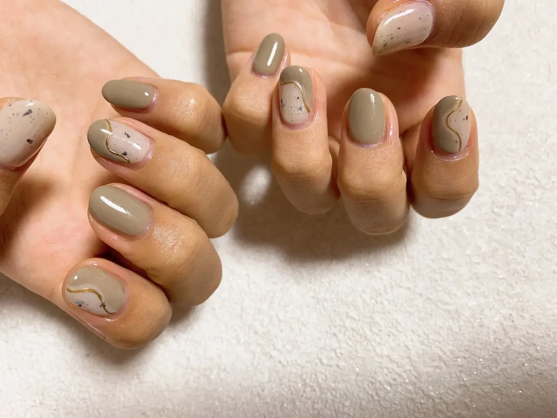 ネイル ジェルネイル 韓国ネイル メンズネイル ニュアンスネイル パラジェル kiki nail たまプラーザのネイルデザイン