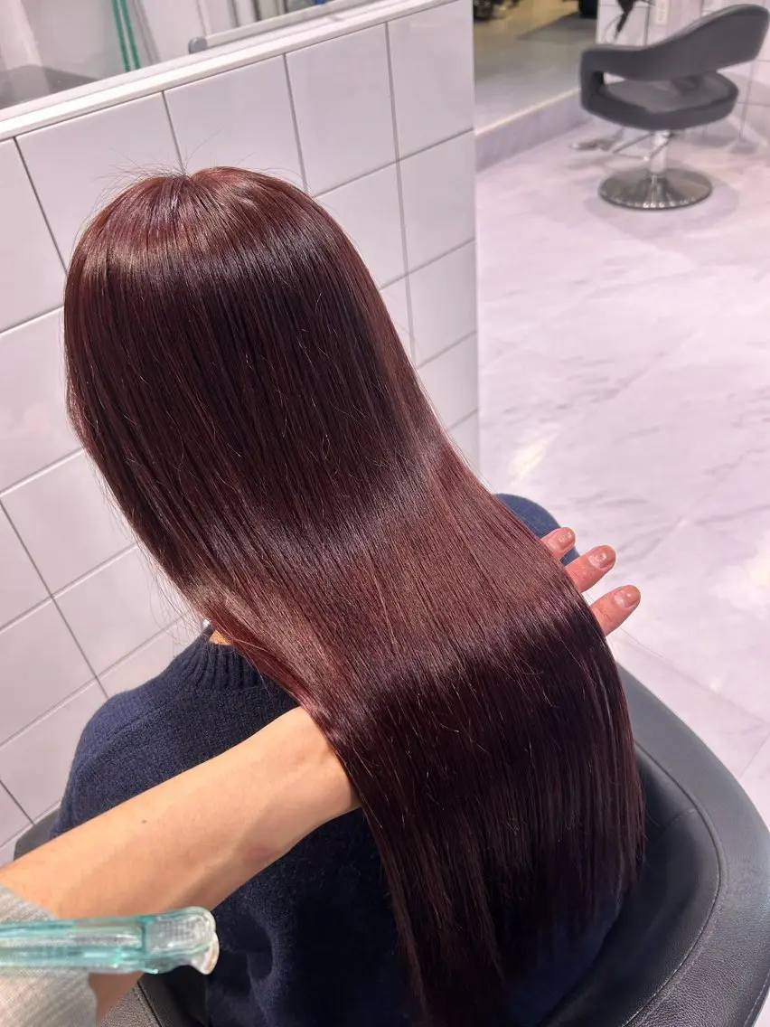 ロング カラー ヘアカラー 表参道/透明感カラー /暗髪/ジュキヤのヘアスタイル