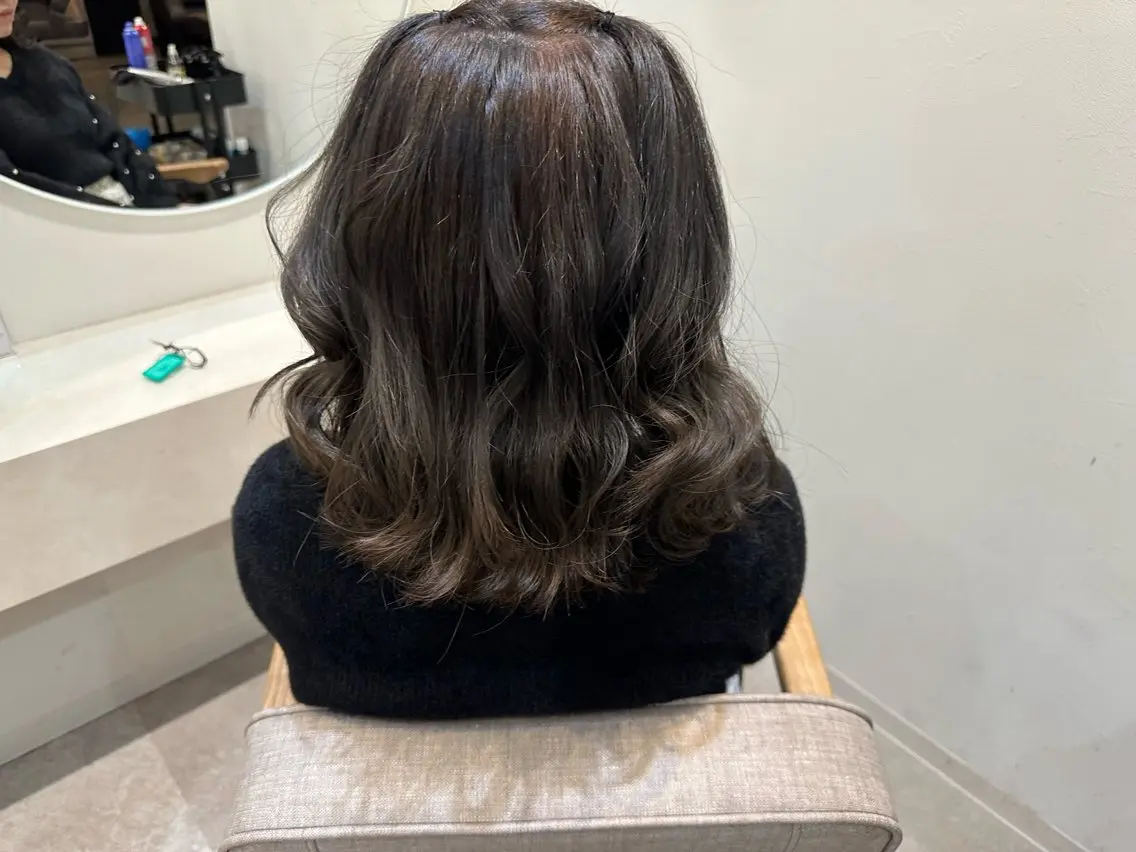 ミディアム ヘアセット lovis🧸ゆうあ 🧸/透明感カラーのヘアスタイル