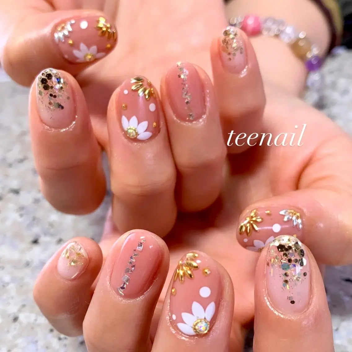 ネイル 春ネイル ハンドネイル teenail 21のネイルデザイン