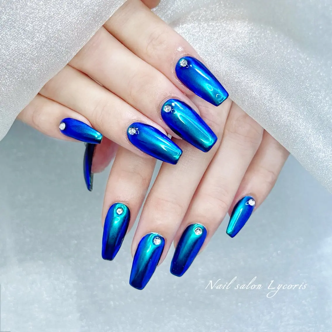 ネイル ミラーネイル ハンドネイル Nail salon Lycoris キキのネイルデザイン