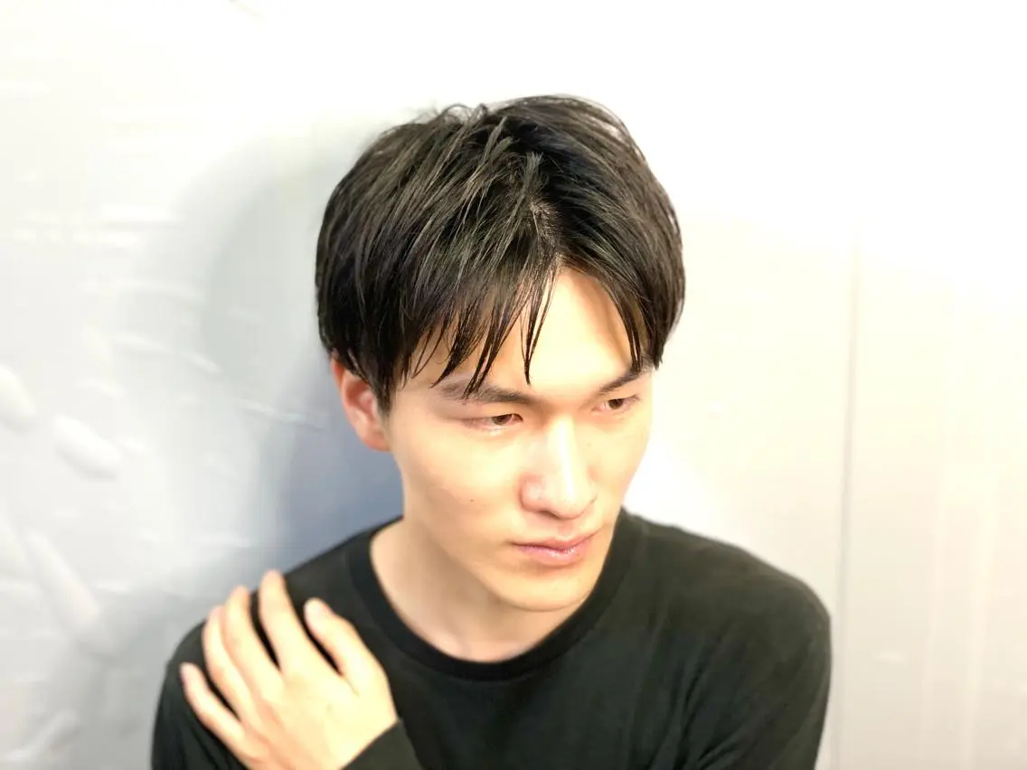 ミディアム メンズ センターパート 林田 龍明のヘアスタイル