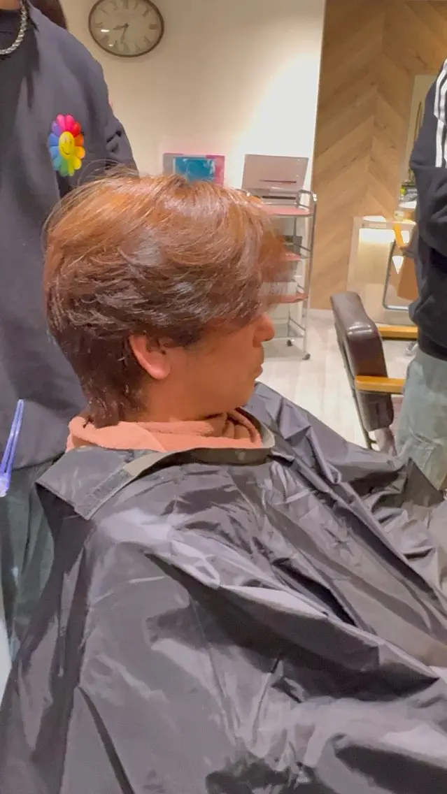 ショート パーマ メンズ 縮毛矯正 川崎 勇太のヘアスタイル