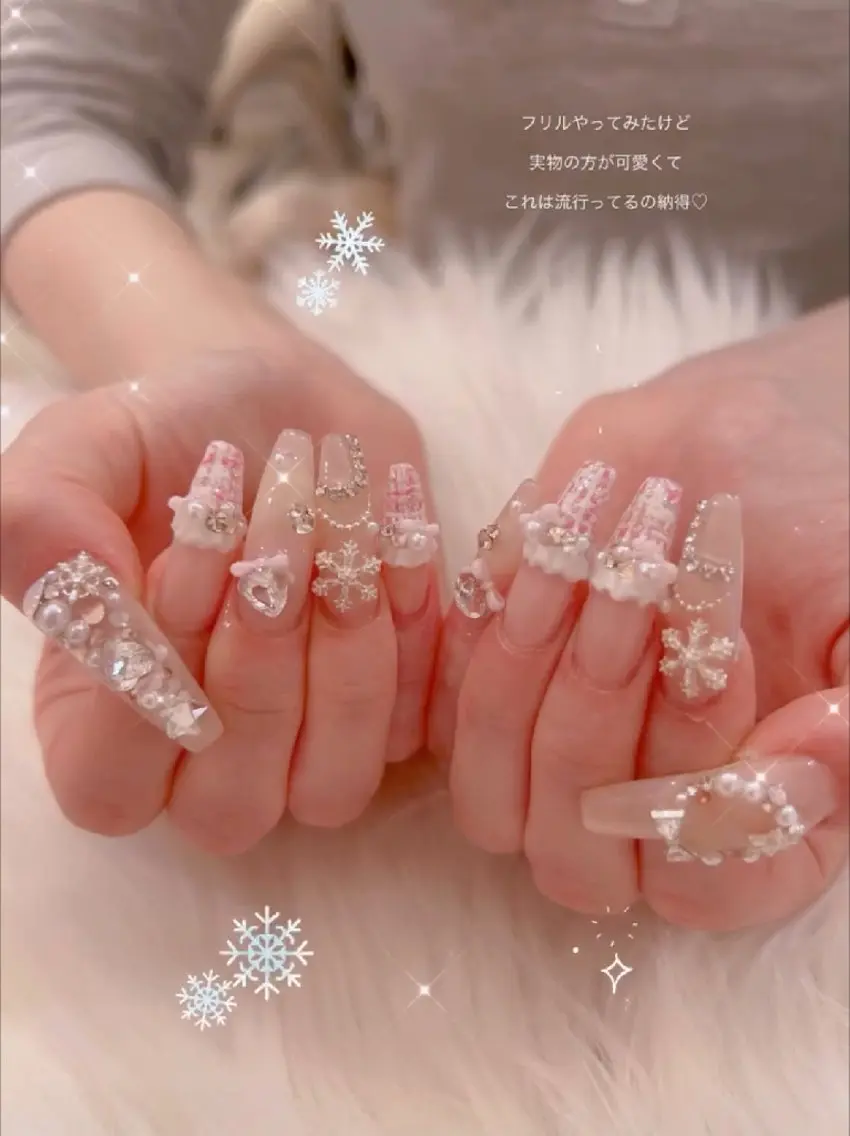 ネイル アートネイル 冬ネイル クリスマス ハンドネイル I LOVE ME NAIL.。.:*♡のネイルデザイン