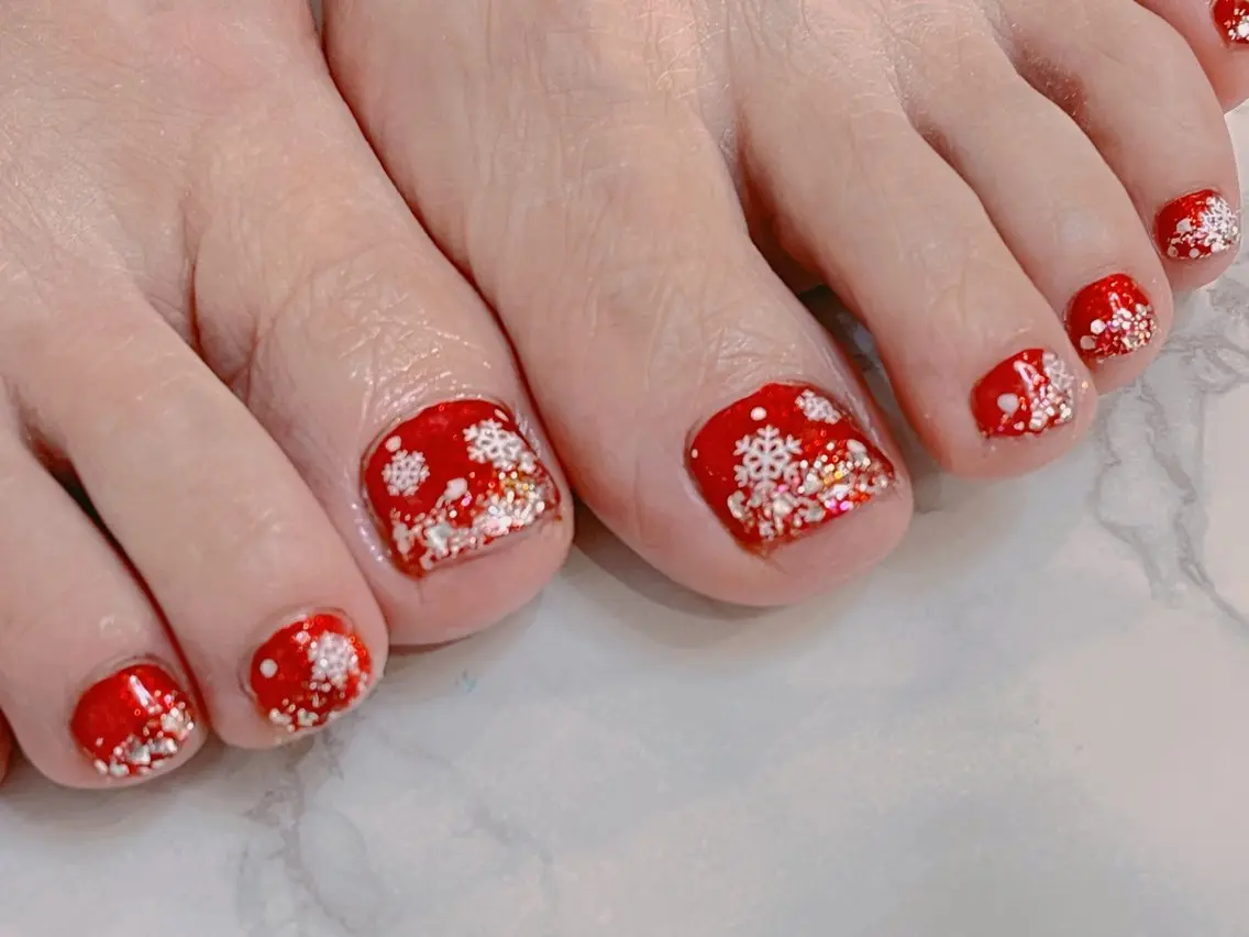ネイル 持ち込み ニュアンスネイル シンプルネイル 冬ネイル クリスマス SINCERELY シンシアリー🌈のネイルデザイン