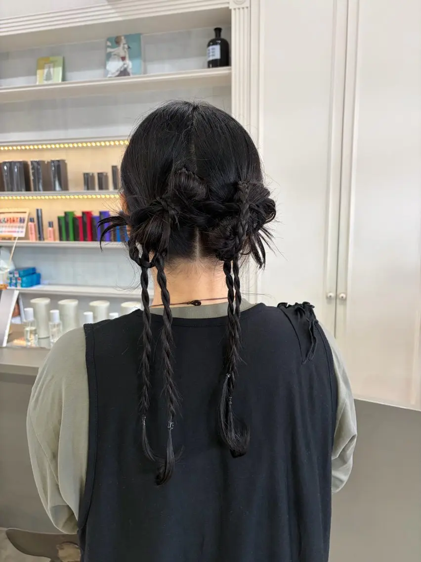 ヘアアレンジ ヘアセット 髪質改善特化🥣🫧 天神美容室のヘアスタイル