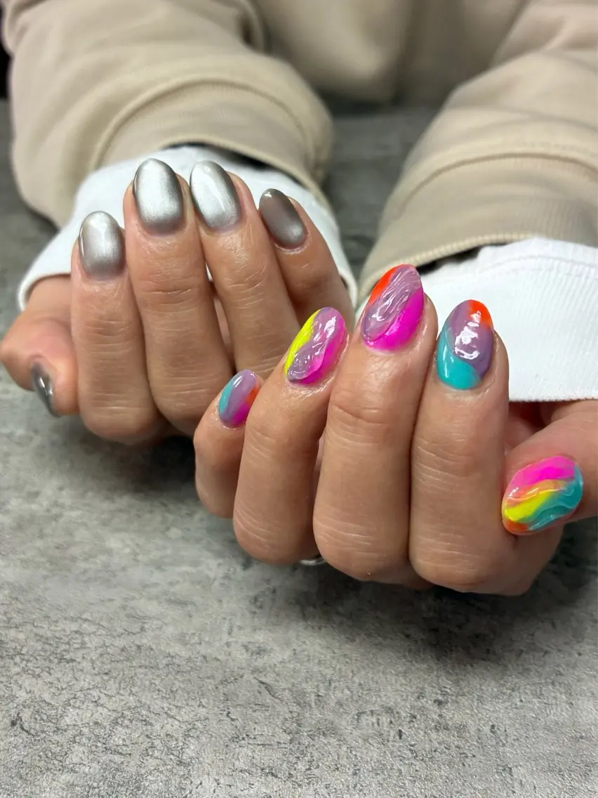 ネイル ニュアンスネイル shiki_nail 🪐のネイルデザイン