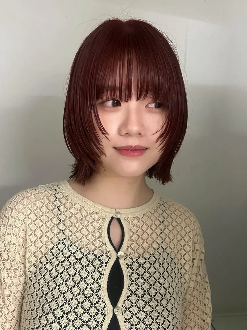 ショート カラー カット ヘアカラー トリートメント 心斎橋/レイヤー/ ブリーチ/モエのヘアスタイル