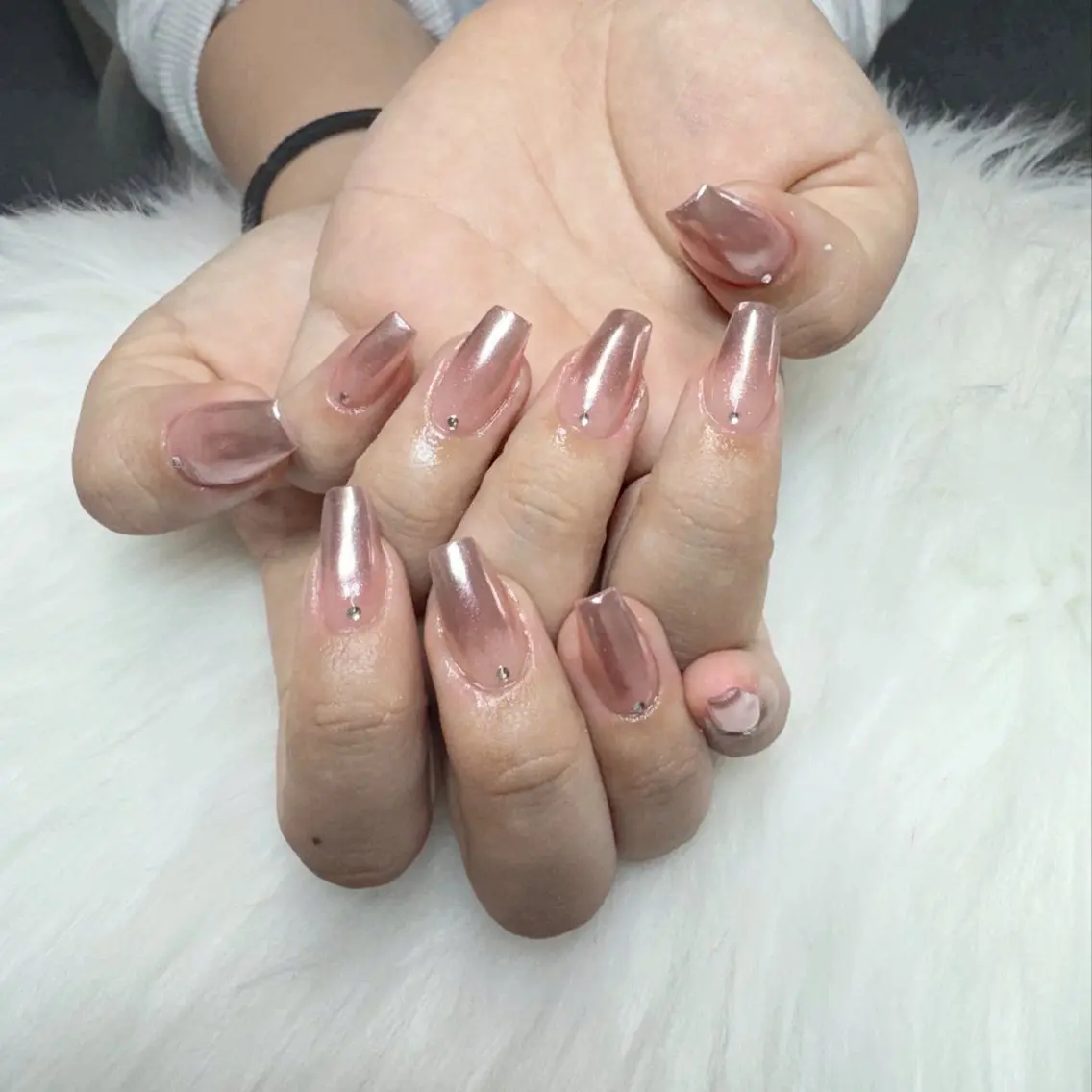 ネイル ハンドネイル 🎀nana🫧 ワンホンネイル🎀のネイルデザイン