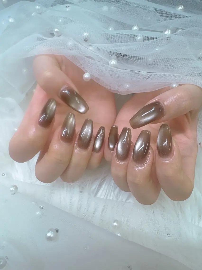 ネイル ジェルネイル ロングネイル パラジェル ハンドネイル Queeens nailのネイルデザイン