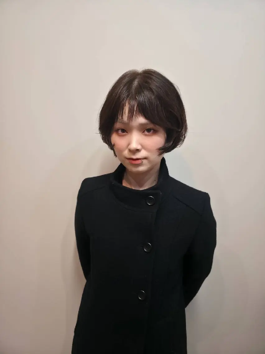 カラー ミディアム カット ヘアカラー トリートメント OMA カタギシのヘアスタイル