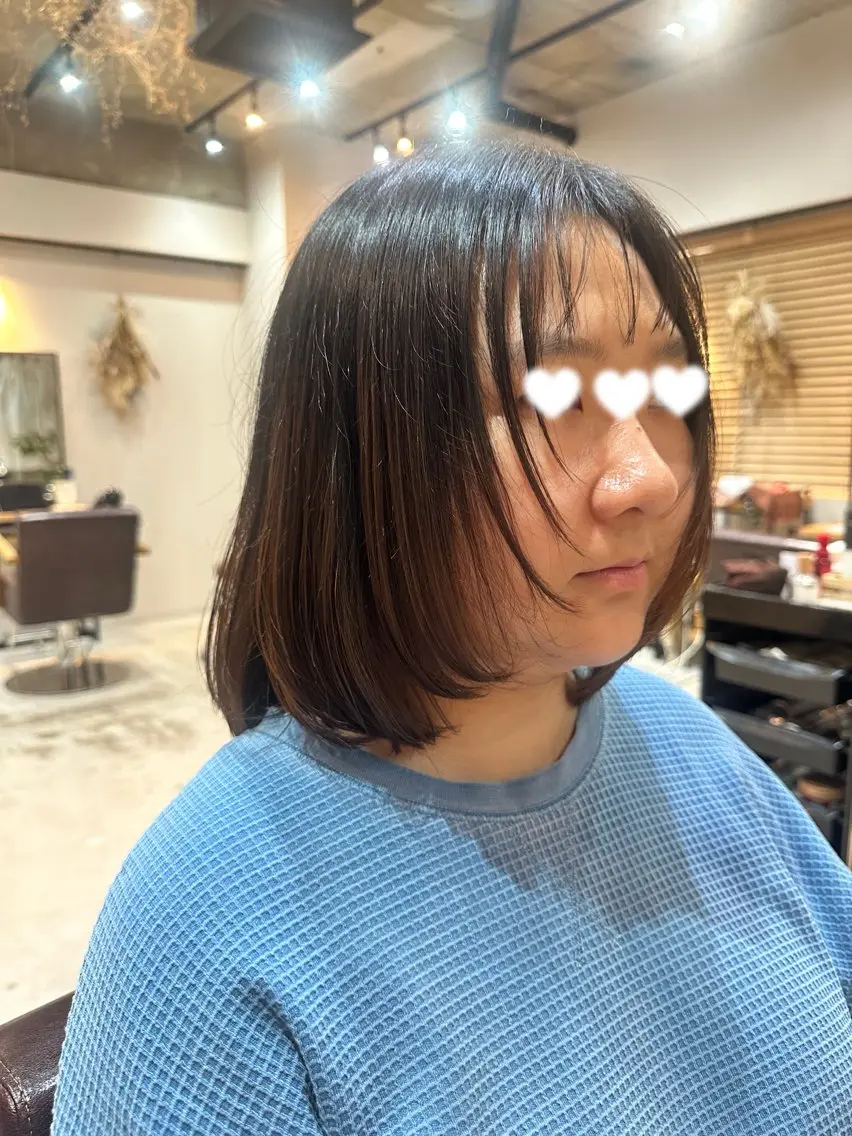 ミディアム 顔周りカット レイヤーカット 小顔カット 🫧MANA🫧カッ トモデル募集中🧡のヘアスタイル