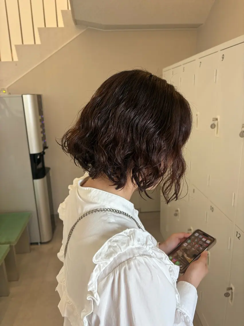 ショート パーマ ボブ DEEokazaki sae.Aのヘアスタイル