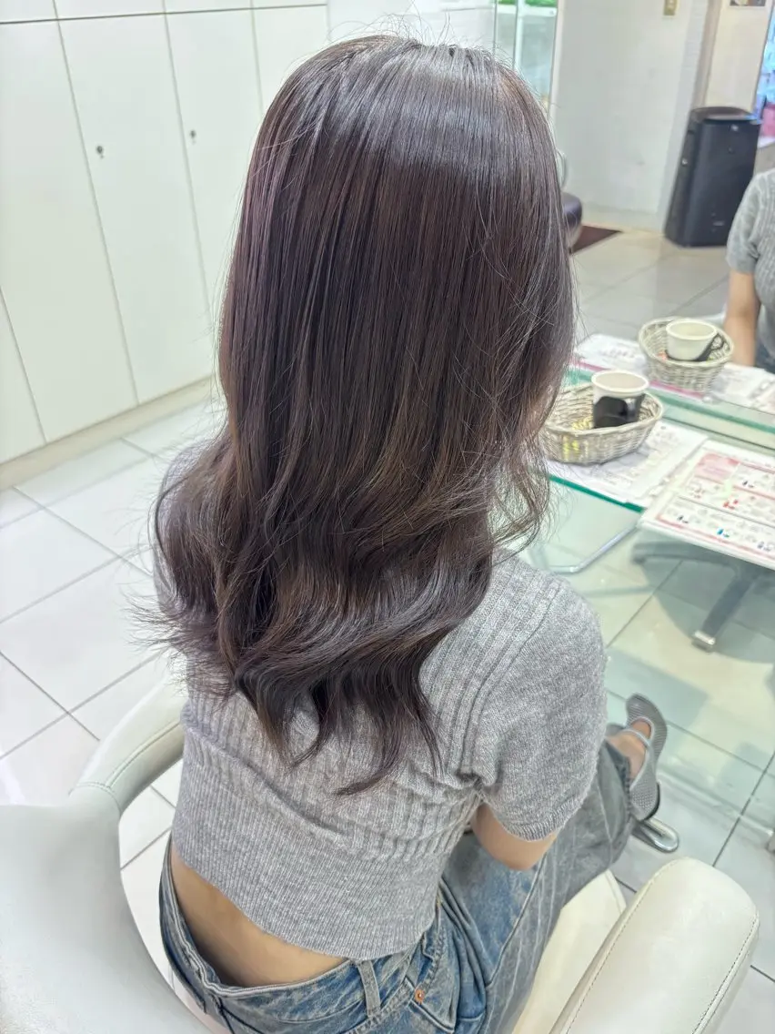ロング カラー 透明感カラー ヘアカラー トリートメント カラーモデル募集中/ 🎀Momo‎🎀のヘアスタイル