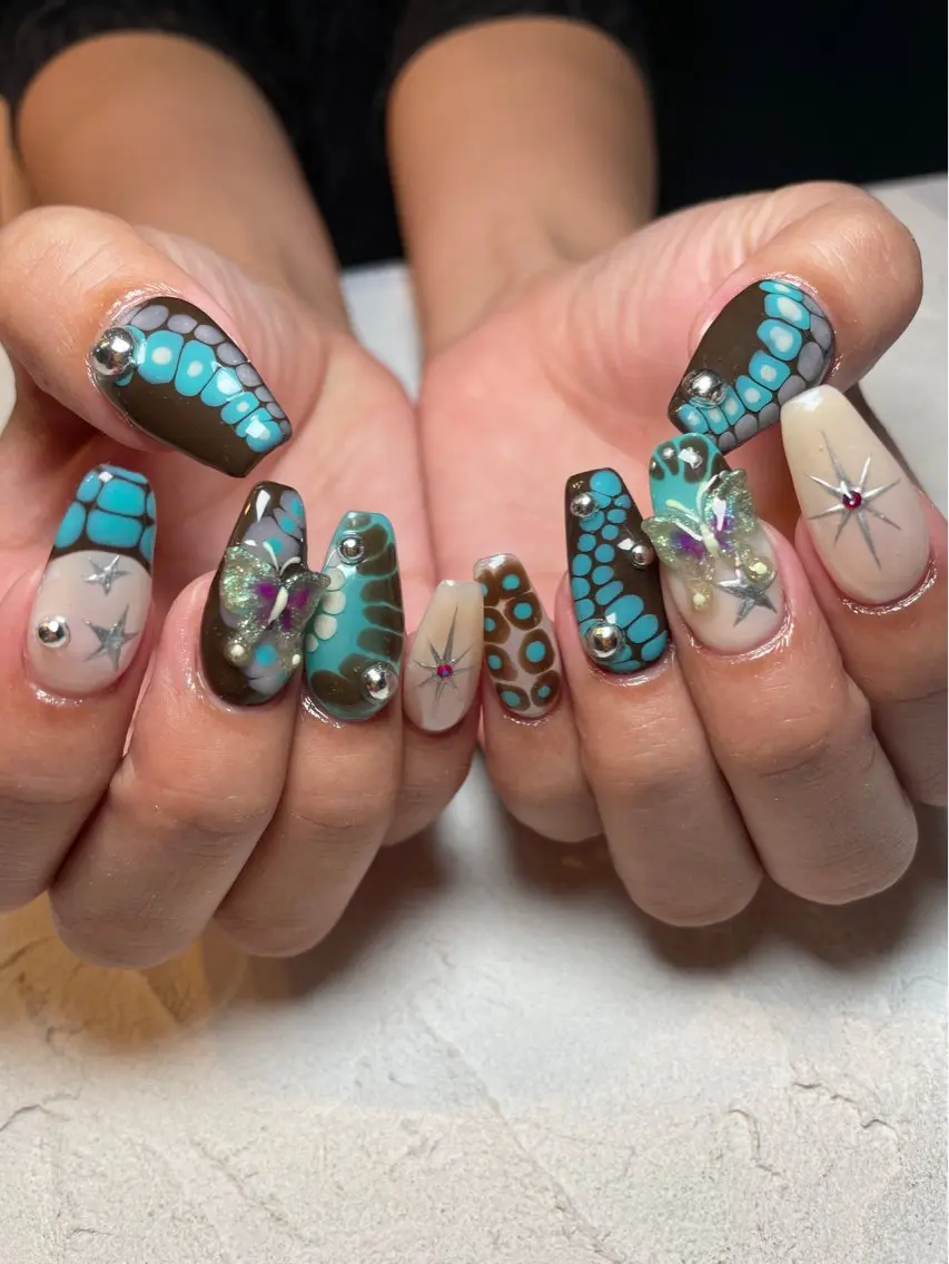 ネイル 長さ出し Nail salon Euphoriaのネイルデザイン