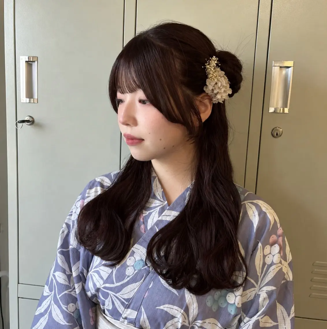 ヘアアレンジ 🎀韓国レイヤー/ 🫧透明感カラーのヘアスタイル
