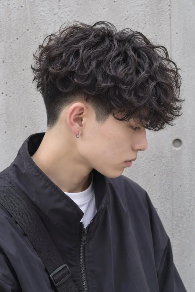 「トレンドのスペインカール」メンズカット+スペインカールの写真