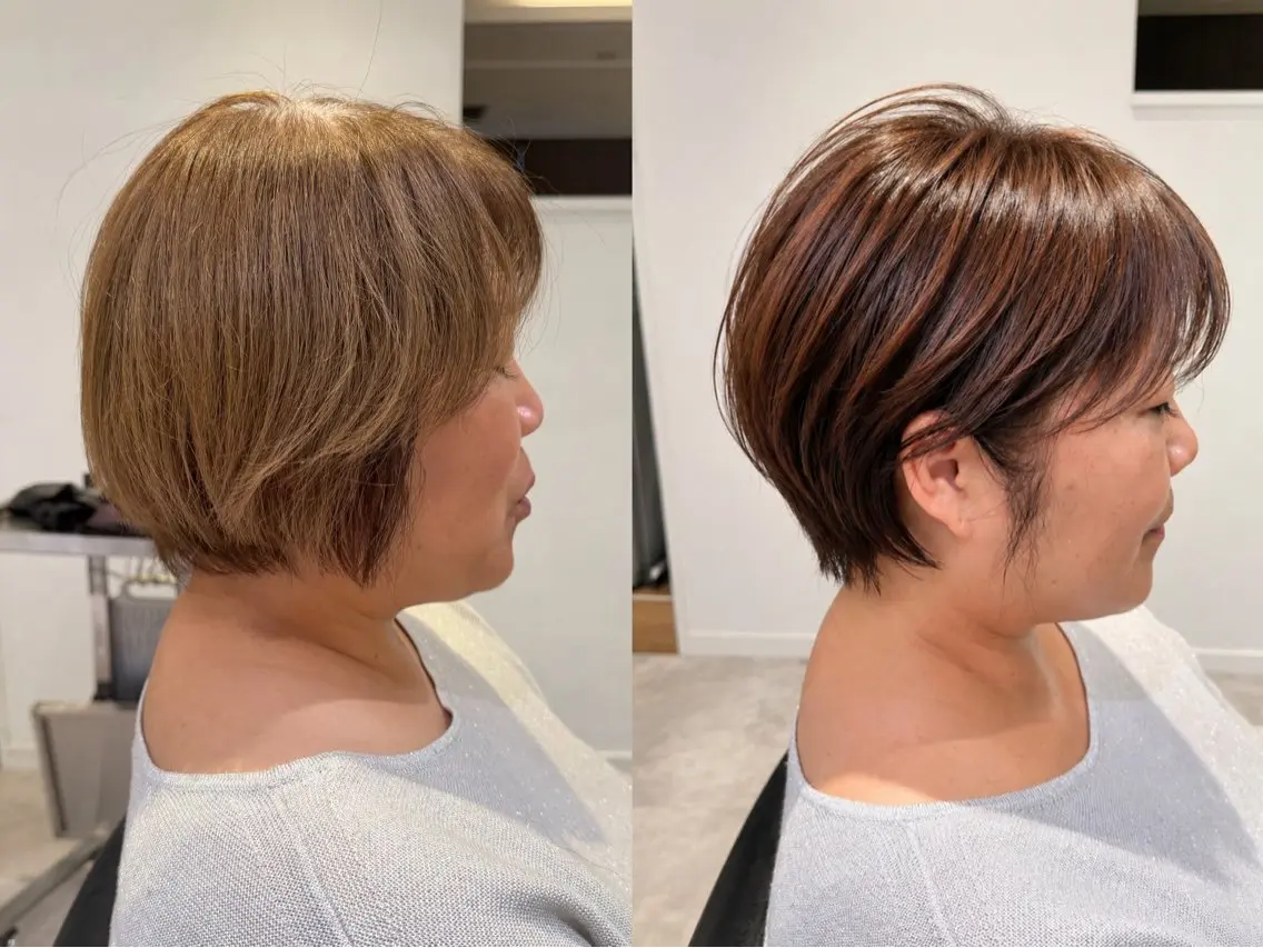 ショート カラー カット ヘアカラー ショート特化/ 似合わせ MARIAのヘアスタイル