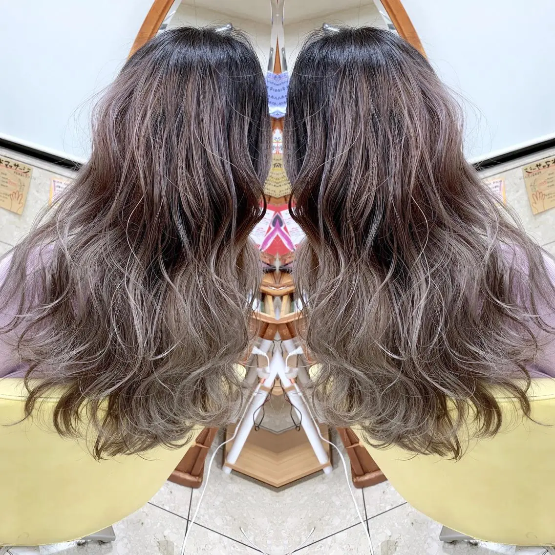 セミロング 穐田 司樹のヘアスタイル