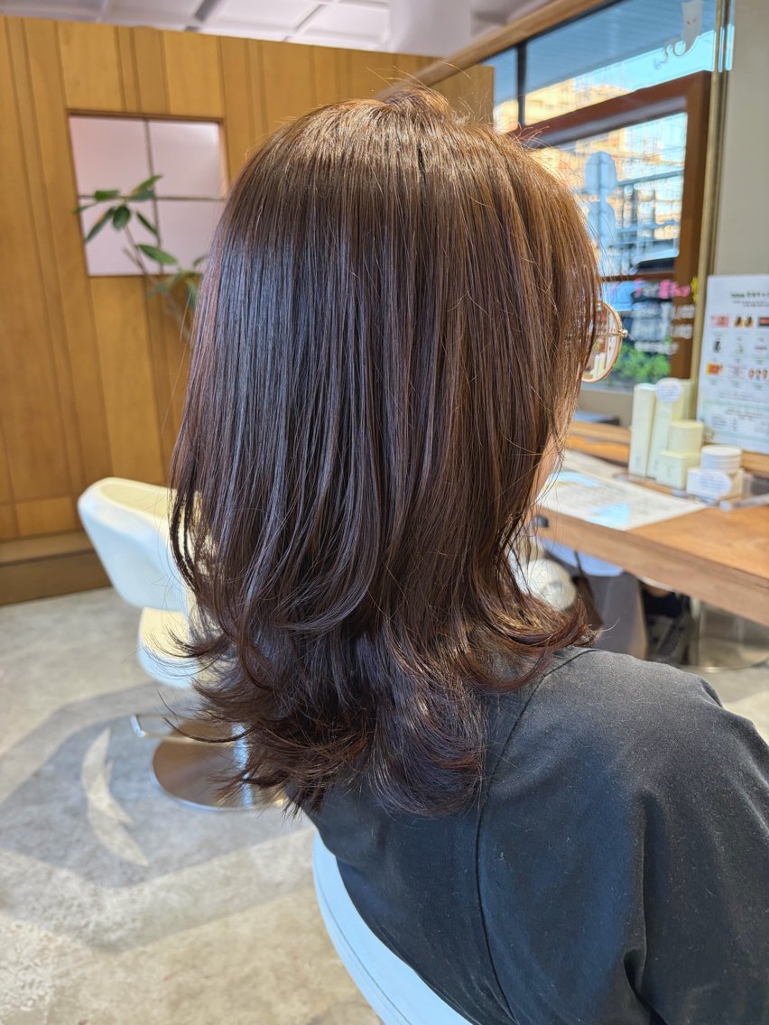 セミロング カラー ショートボブ アッシュ アッシュブラウン ブリーチ ブラウンカラー カット ヘアカラー トリートメント fulam － KAEDEのヘアスタイル