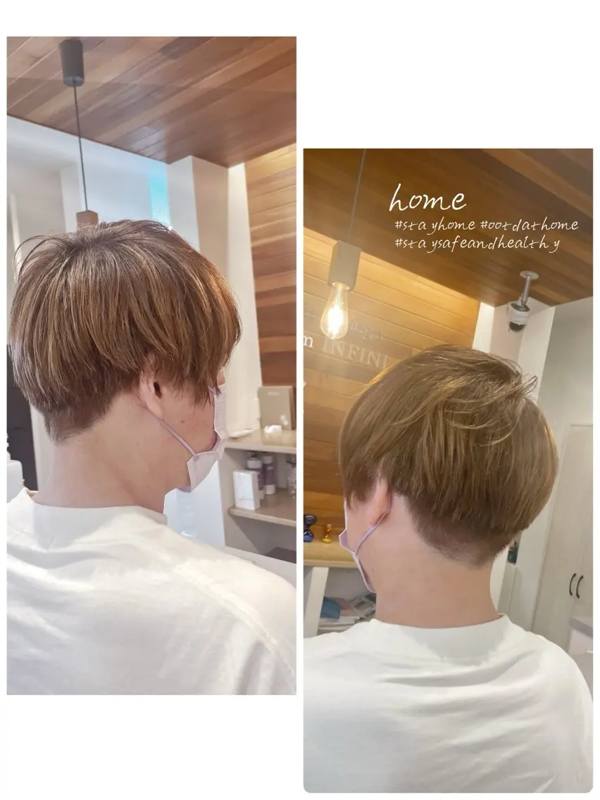 ショート カラー メンズ やまこし 美裕樹のヘアスタイル