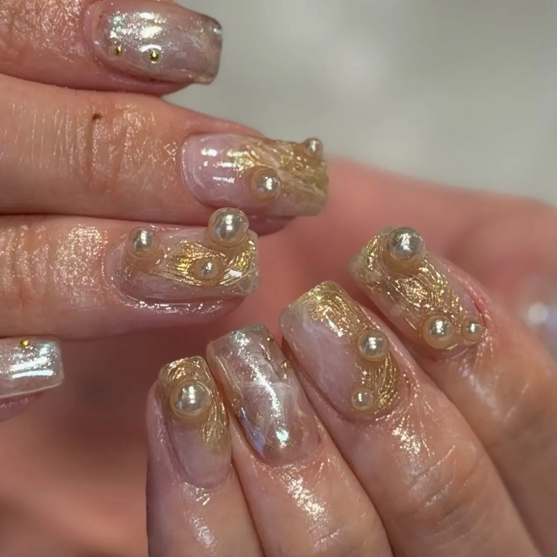 ネイル ニュアンスネイル yume 🎀大人ガーリー🎀のネイルデザイン