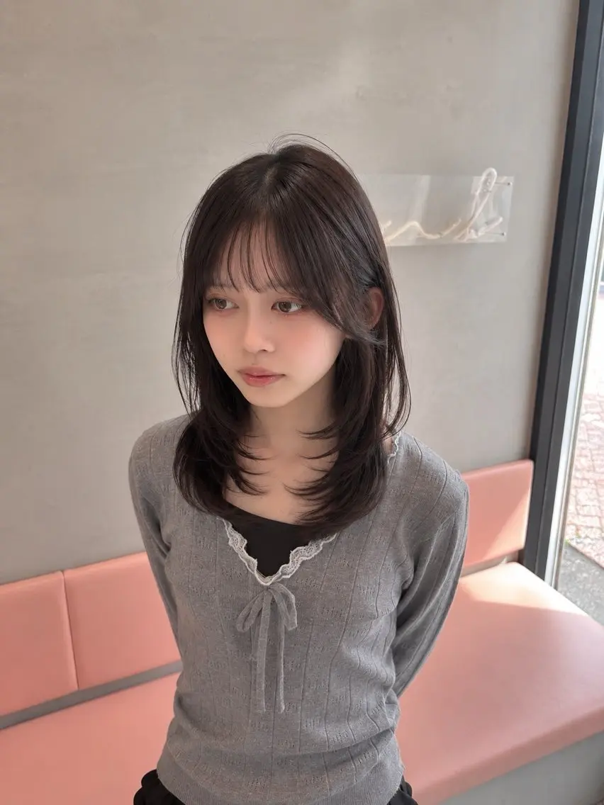 ロング カット トリートメント 🦋韓国風レイヤー/ 艶髪矯正🦋凛太郎のヘアスタイル